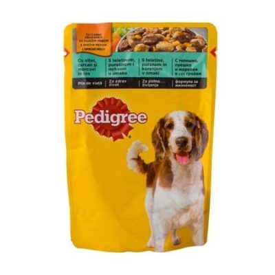Pedigree Plic Curcan+Morcovi 100g